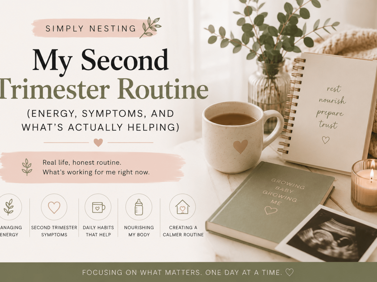 My Second Trimester Routine (Energy, Symptoms, and What’s Actually&nbsp;Helping)