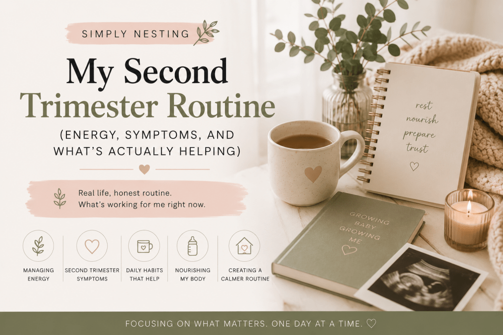 My Second Trimester Routine (Energy, Symptoms, and What’s Actually&nbsp;Helping)